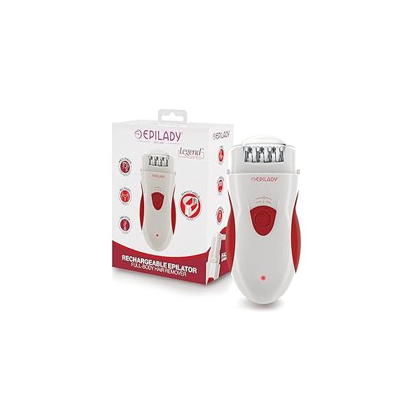 Epilady Legend 4 | Cordless Epilators Hair Removal for Women, 2 Speed Bikini Trimmer, Electric Shaver Rechargeable Body Remover