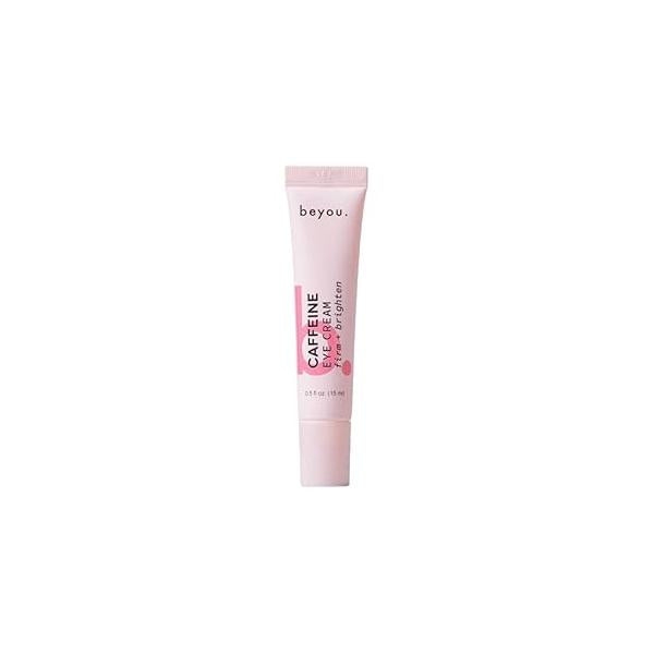 Beyou Brightening Eye Cream - K-Beauty Caffeine & Hyaluronic Acid Gel Reduces Puffiness, Dark Circles Fine Lines Sensitive Skin Safe Clean, Made in Korea 0.5 oz