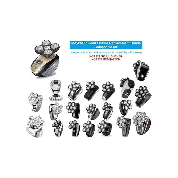 Universal 7 Blades Shaver Replacement Compatible with Freedom Gold and Most Mainstream Brands Head Electric (7 Blue)