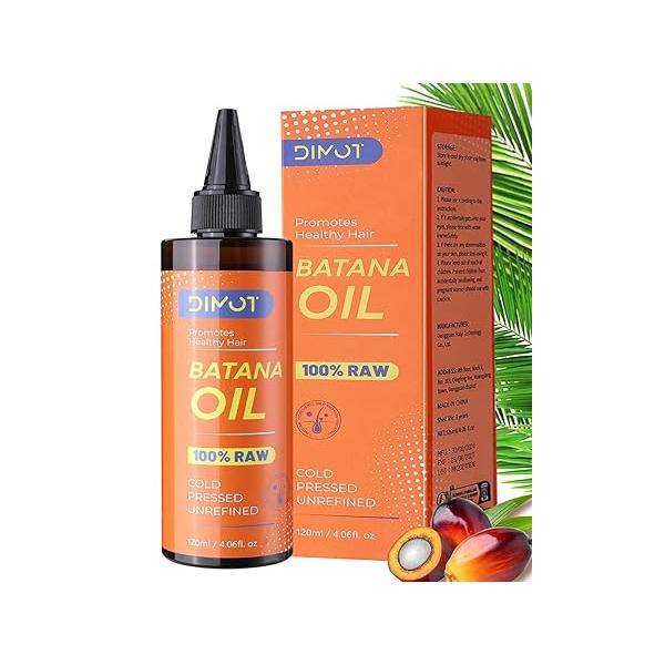 Raw Batana Oil for Hair Growth Dr Sebi Organic, 100 Percent Pure Tube Jar, 4.06 oz Curly Men & Women(Rose)