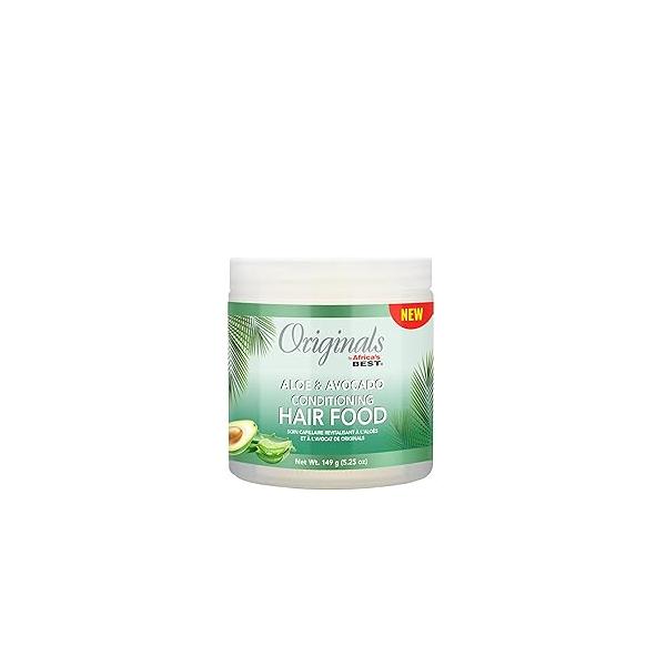 Originals by Africa's Best Aloe & Avocado Conditioning Hair Food - for Brittle, Dry Hair, 5.25 oz