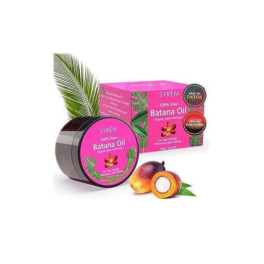 Batana Oil for Hair growth - 100 percent pure & Organic Approved by Dr Sebi, Promotes thickness, Prevent Loss Split Ends, wild hair oil Nourishment All Types