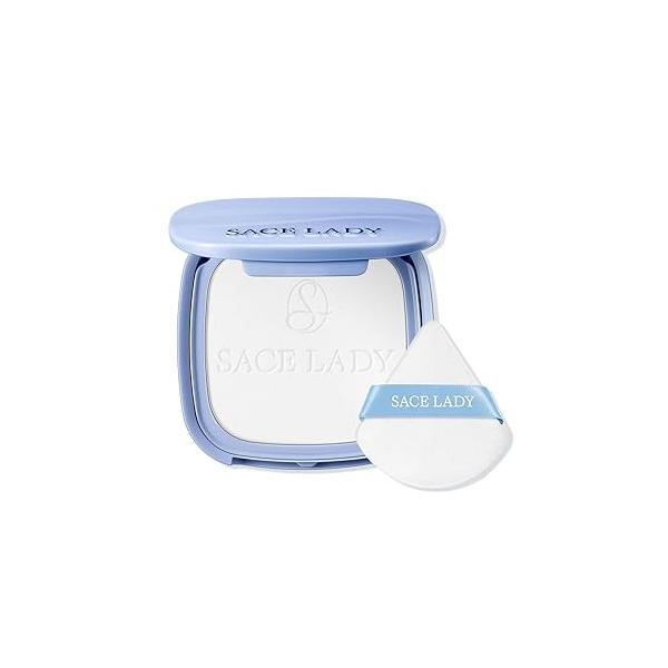 SACE LADY Face Powder Waterproof Setting Makeup, Oil Control Pressed Compact for Women, Blurring Pores Matte Long Lasting Up to 24 Hours, Talc-Free and Cruelty-Free (#00 Translucent, 0.35Oz)