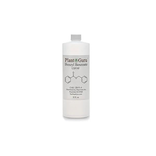 Benzyl Benzoate USP Grade Liquid 32 fl. oz. - Great for Fragrance/Aroma Compounds, Cosmetics, Hair & Scalp Products.