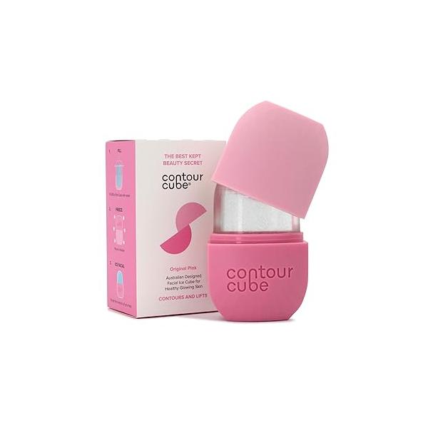 Contour Cube Original - Ice Roller for Sculpting & De-Puffing Face Massager with BPA-Free Silicone Mold Skin Care Tools Daily Skincare (180ml) Violet