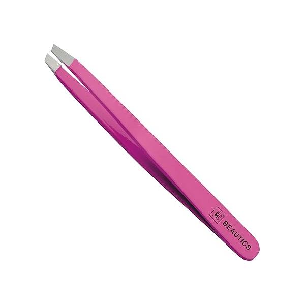 Eyebrow Hair Removal Tweezer for woman & Men Slant Pointed Precision Tweezers Ingrown Blackhead (BLACK)