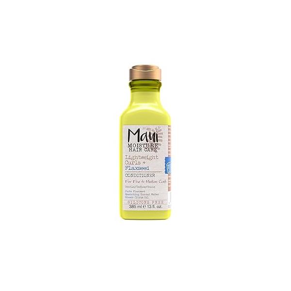 Maui Moisture Lightweight Curls + Flaxseed Conditioner, Conditioning, Paraben Free, Silicone 13 Fl Oz