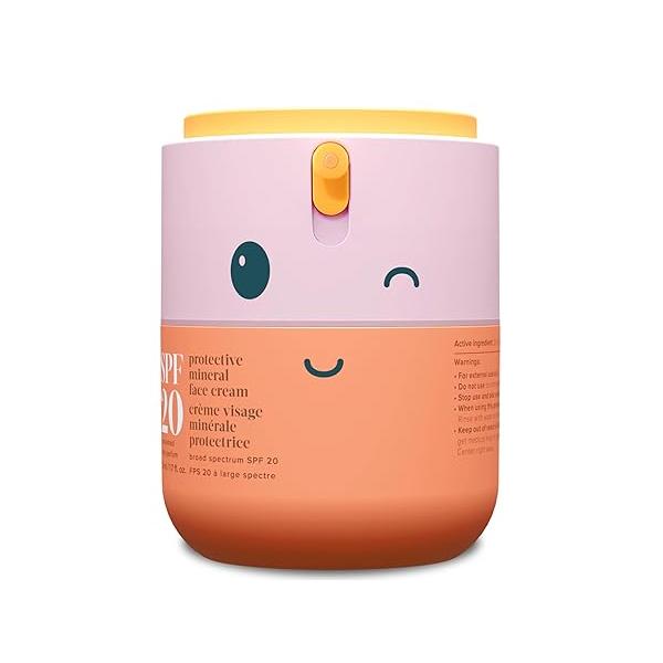 Evereden Kids Face Cream, 1.7 oz. | Fragrance-Free and Lotion with SPF 20 Clean Non-Toxic Moisturizer Multi-Vitamin Skin Care FSA Eligible