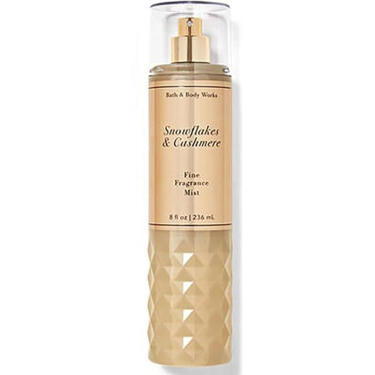 Bath & Body Works Fine Fragrance Spray Mist 8 fl oz / 236 mL (Snowflakes Cashmere)