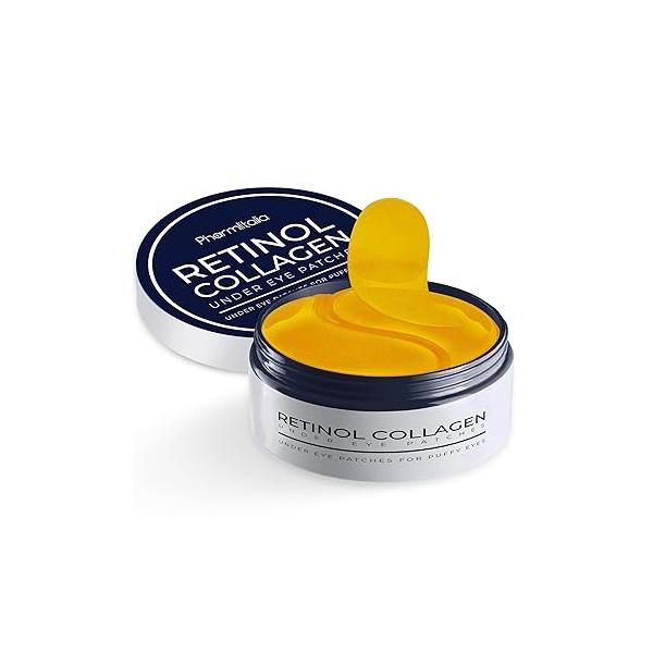 Gold Under Eye Patches For Puffy Eyes And Dark Circles - Overnight eye patches for Anti-Aging with Collagen & Hyaluronic Acid -Under Mask Removing Circles, Puffiness Wrinkles