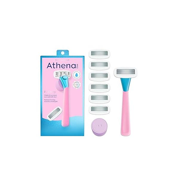 Women's Razor Shave Kit, 1 Pool Party Handle + 6 Blade Refills