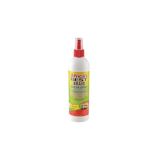 Africa's Best Braid Sheen Spray With Conditioner, 12 Ounce, Green, 1-102-12-1243-01