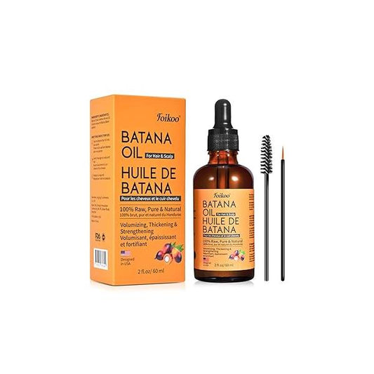 Batana Oil for Hair Growth Dr Sebi Organic, 100% Raw Pure & Natural Botana from Honduras, Deeply Nourishing Scalp Thicker and Stronger