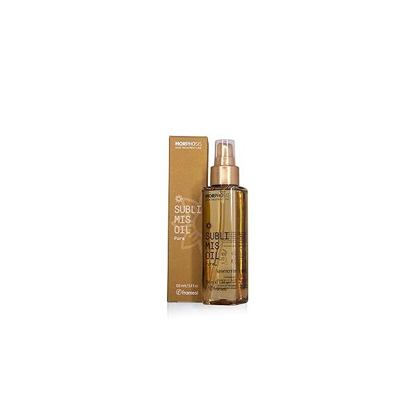 FRAMESI Morphosis Sublimis Pure Hair Oil 3.4 fl oz, Moisturizes and Revitalizes Hair, Natural Ingredients, Color Safe