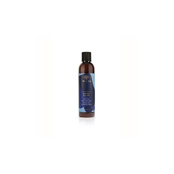 As I Am Dry & Itchy Scalp Care Leave In Conditioner - 8 ounce Enriched with Piroctone Olamine, Ceramides, Olive Oil, and Tea Tree Oil