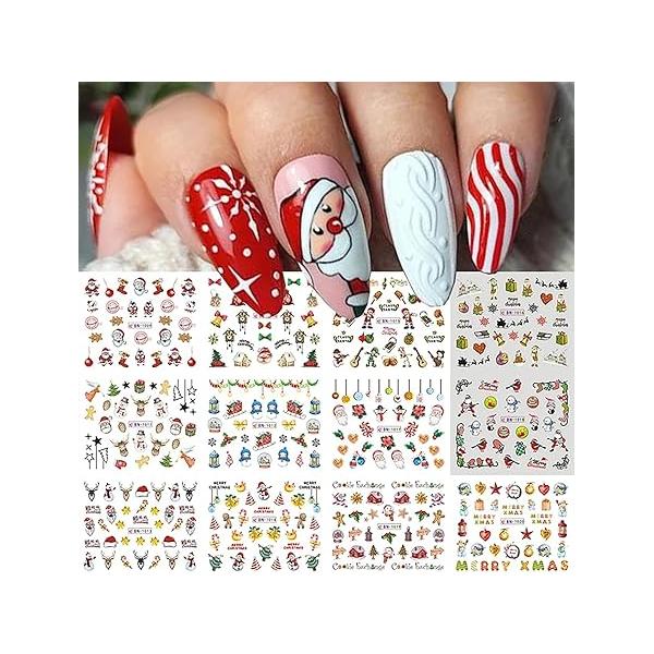 Halloween Nail Stickers for Art, Water Transfer Decals Pumpkin Bat Spider Witch Ghost Designs, Cute Bear Sliders Supplies Women Decorations