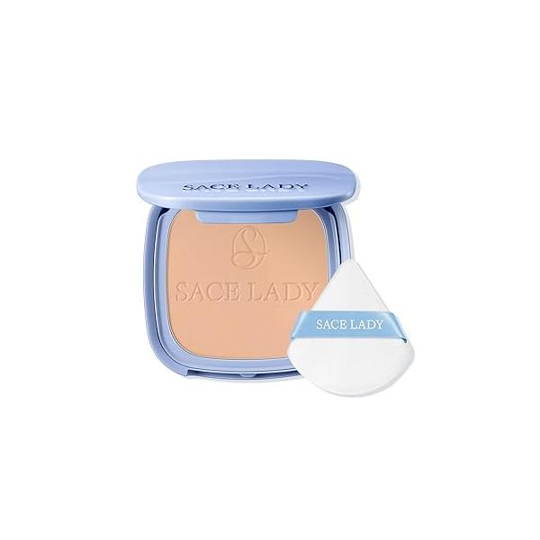 SACE LADY Face Powder Waterproof Setting Makeup, Oil Control Pressed Compact for Women, Blurring Pores Matte Long Lasting Up to 24 Hours, Talc-Free and Cruelty-Free (#00 Translucent, 0.35Oz)