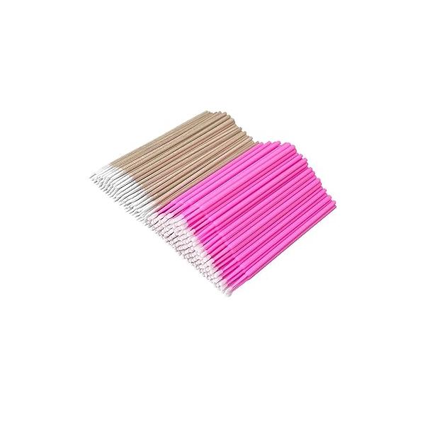 Micro Brushes, Microswabs For Eyelash Extensions & Makeup, Lint Free Lip Applicator Brush, Disposable Swabs, Eye Lash Mascara Wands