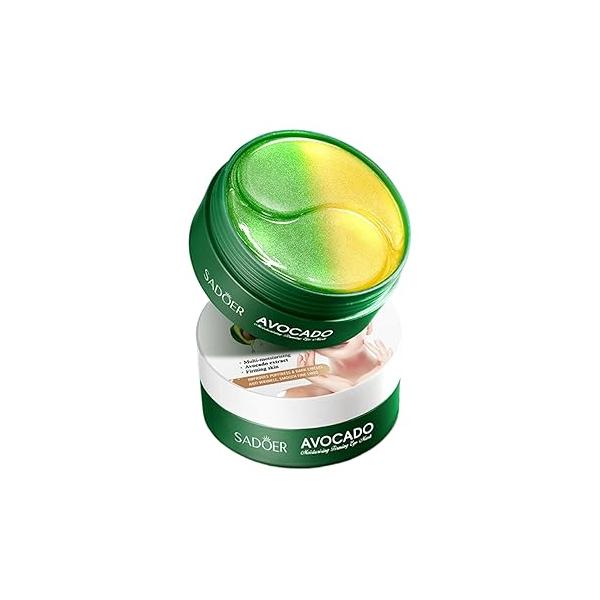 Under Eye Patches - 60 Pcs Mask Anti-Aging Collagen Hyaluronic Acid Moisturizing for Removing Dark Circles, Puffiness