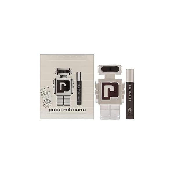Phantom by Paco Rabanne for Men 2 Piece Set Includes: 3.4oz Eau de Toilette Spray + 0.68 oz