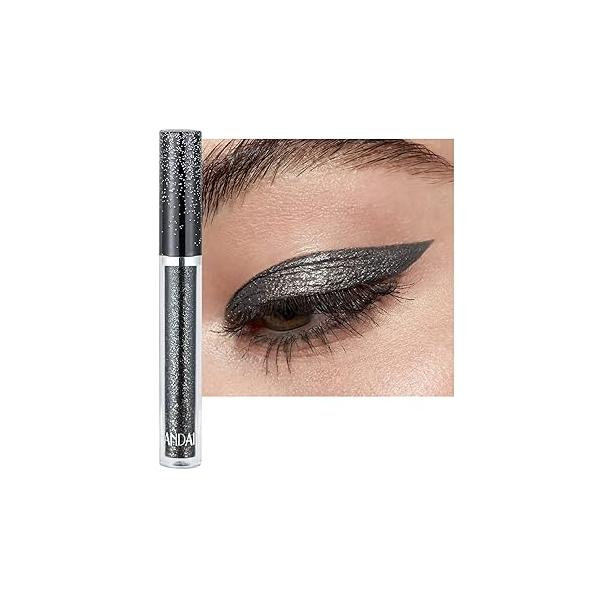 Liquid Eyeshadow, Purple, High-Pigmented Colorful Glitter Eye Shadow