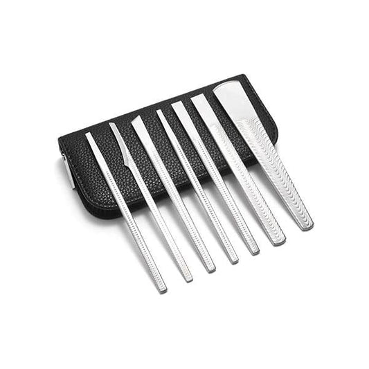 7 Pcs Decorative Foot Knives, Pedicure Knife Set for Ingrown Callus Shaver Feet Nail Corn Correction Pliers Scissors Remover with Storage Bag. (6.5inch)