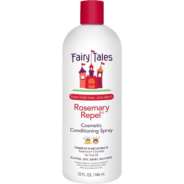 Fairy Tales Rosemary Repel Daily Kids Conditioning Spray REFILL- Like the Smell, Lice Do Not, 32 fl oz. (Pack of 1)