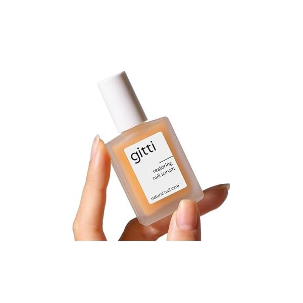 gitti Restoring Nail Serum I Natural Care, Non-Toxic, Plant-based, 98% Origin, Cruelty-Free, Vegan Hydrating, Helps Strengthens Nails, Non-Greasy, Recovery (0.5 fl oz)
