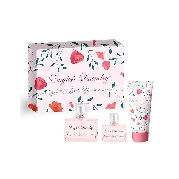 English Laundry Pink Brilliance 3 Piece Gift Set EDP, 3.4 fl. oz.