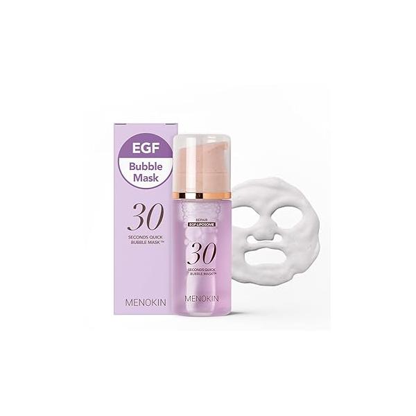 MENOKIN 30 Seconds Quick Bubble Mask [LIFT] - [Collagen] & Niacinamide in Micro-bubbles for Anti Aging, Boost Elasticity, Fine Lines, Korean Glass Skin Care Essential, 70 Uses, 3.21 fl.oz