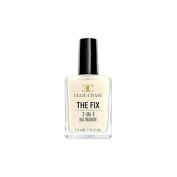 7 in 1 Nail Strengthener, Growth, Hardener, Repair Treatment Polish 0.5 OZ/Peptides/Vitamin E/Violet Extract/Oils/Amino Acid/Extra Hydration/Strength/Smoothing/Hardening/Protection/Shine