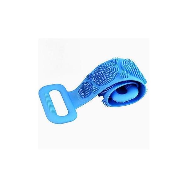 Silicone Back Scrubber for Shower, Body Scrubber, 35 Inch Extra Long Bath Brush Exfoliating with Handle Men Women