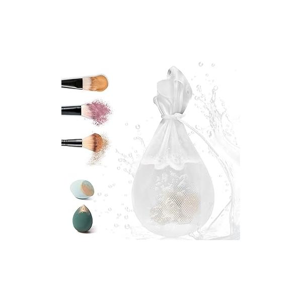 FERNIDA Makeup Sponge Cleaner Silicone Brush Beauty Blender Cleaning Bag for Brush, Foundation Sponge, Cushion Puff, Powder Puff