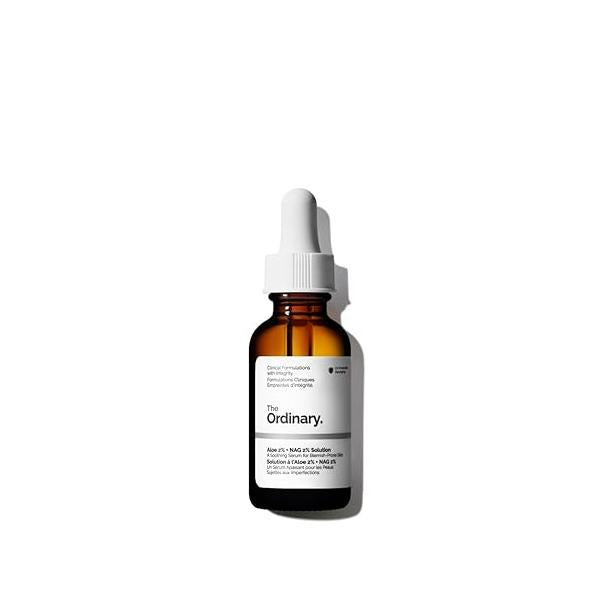 The Ordinary Aloe 2% + NAG Solution, Soothes Skin and Targets Post-Acne Marks, 1 Fl Oz