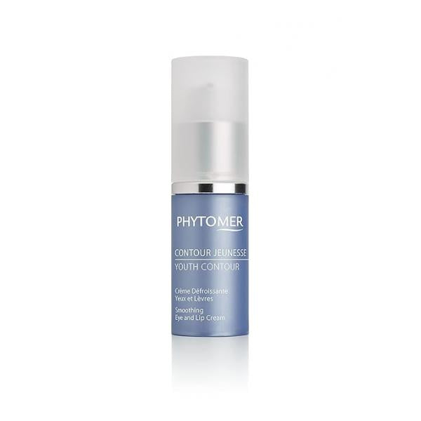 Phytomer Youth Contour Skin Smoothing Eye & Lip Cream | Soothing, Anti-Aging Under for Dark Circles Puffiness Reduce Fine Lines Wrinkles 15ml