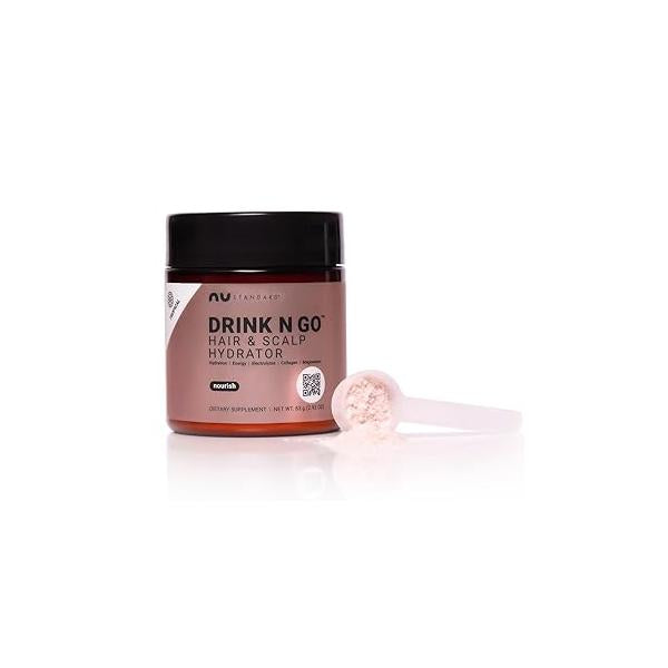 NU Standard® DRINK N GO Hair & Scalp Hydrator | Electrolytes Marine Collagen Magnesium BioPerine® Combat Dry Non-GMO (20 Servings)