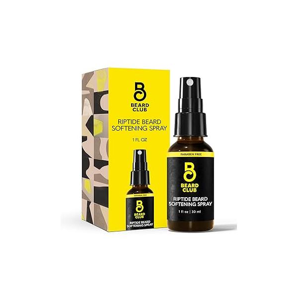 The Beard Club Biotin Balm for Men - Growth Shea Butter with Castor & Coconut Oil Moisturizing, Hydrating and Softening Cream Amber Cedar Scent 4 oz