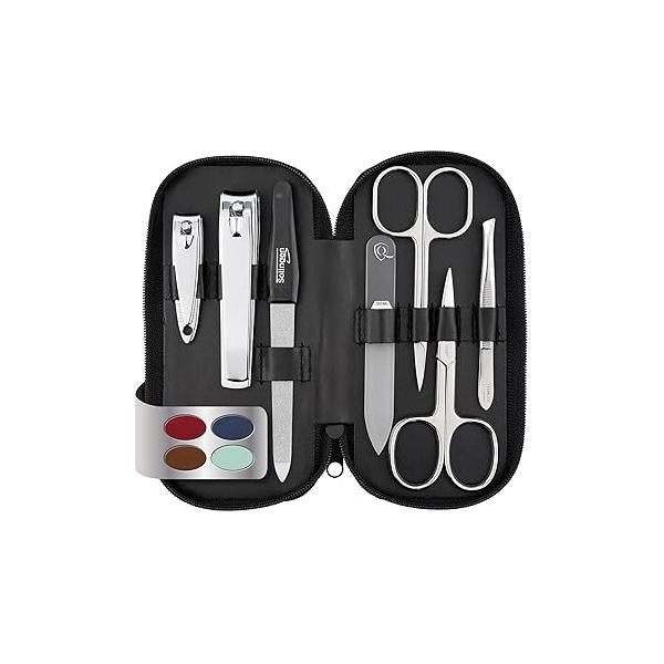 marQus Manicure Sets for Women & Men from Solingen Germany with glass nail file - Quality Grooming Kit Incl. Nail Clippers file, Perfect Pedicure.