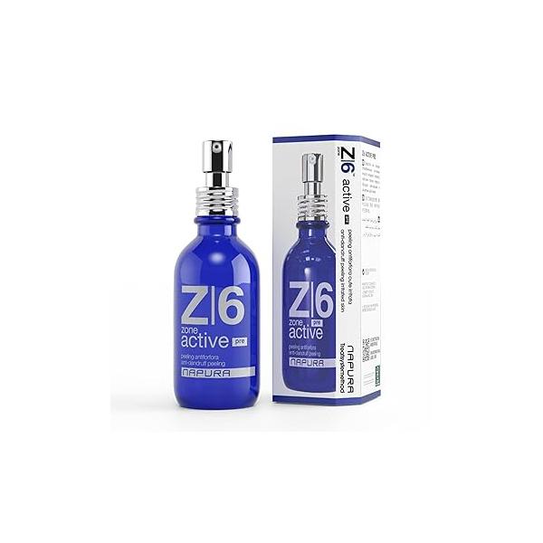 Z6 Anti Dandruff Dry Scalp Serum for Itchy, Sensitive and Irritated - Intensive Peeling Treatment (1.69 fl oz) Women Men with Salicylic Acid, Zinc, Tea Tree Oil by NAPURA