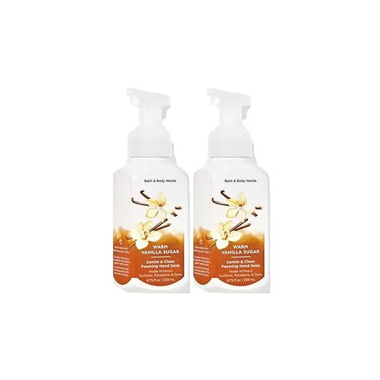 Bath and Body Works Gentle Foaming Hand Soap, Warm Vanilla Sugar 8.75 Ounce (2-Pack)