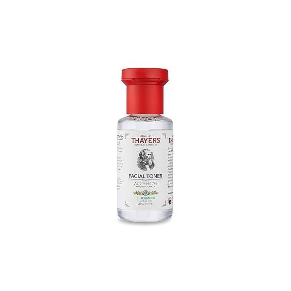 THAYERS Alcohol-Free Witch Hazel Facial Toner with Aloe Vera, Cucumber, Trial Size, 3 Ounce