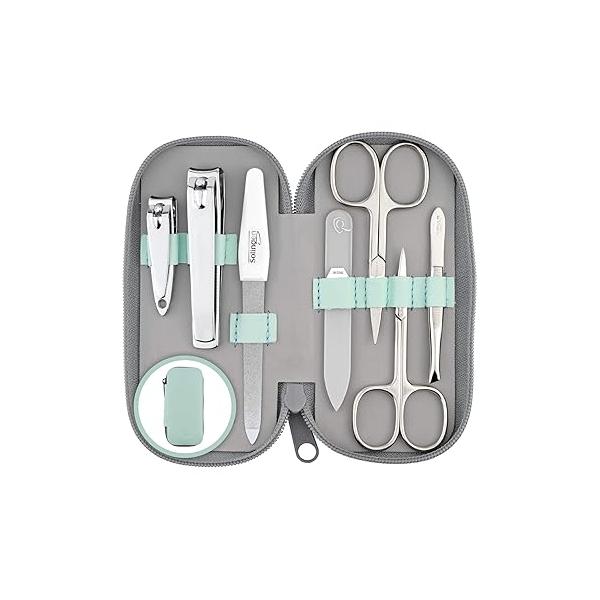 marQus Manicure Sets for Women & Men from Solingen Germany with glass nail file - Quality Grooming Kit Incl. Nail Clippers file, Perfect Pedicure.