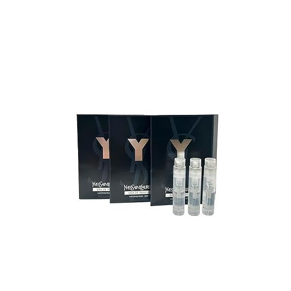 Yves Saint Laurent YSL Y Men EDP Sample Perfume EAU DE PARFUM Spray Trial Size Partially Filled Vials 1.2 ml / 0.04 fl oz (set of 3)