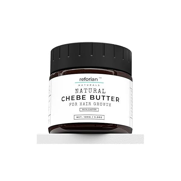 Chebe Butter for Hair Growth Products Black with Castor & Biotin Made African Grease Oil Regrowth
