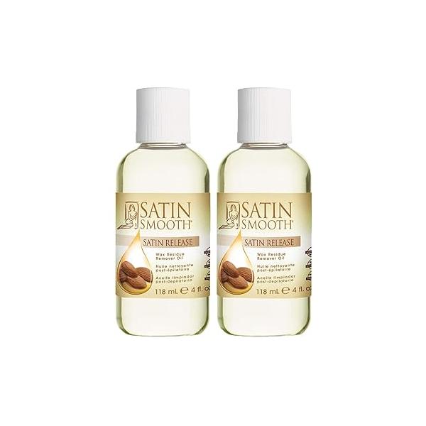 Satin Smooth Release Wax Residue Remover Oil, Post-Wax Treatment Fast-Dissolving, 16 oz, 1-pack