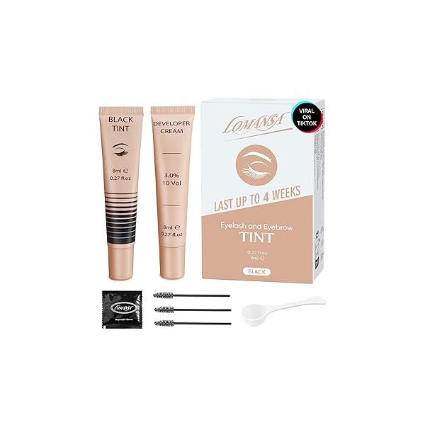Lash Color Kit - Instant Eyelash with Natural Black Effects, Safe & Easy to Use 8ml