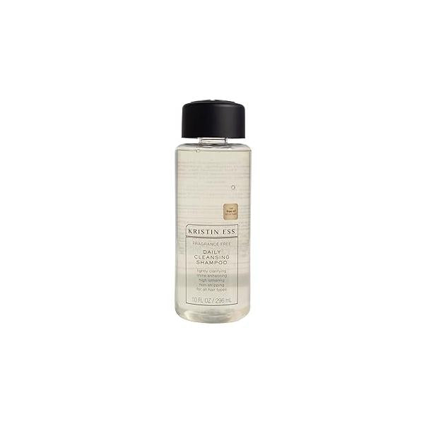 Kristin Ess Hair Fragrance Free Daily Cleansing Shampoo, Lightly Clarifying, Shine Enhancing, Vegan, Paraben, Sulfate, Phthalate and Silicone Free, Gluten 10 fl. oz. - Pack of 1