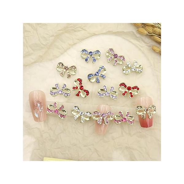 Shamrock Nail Charms Shiny Alloy Crystal Rhinestones St. Patrick's Day Diamond Irish Art Gems and Jewelry Acrylic DIY Crafts Decoration for Women Girls