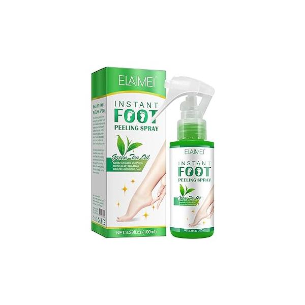 Green Tea Hydrating Foot Peel Spray - Removes Dead Skin in Seconds