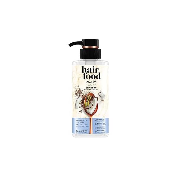 Hair Food Shampoo Coconut Milk and Chai Spice, Avocado & Argan Oil, 10.1 Oz